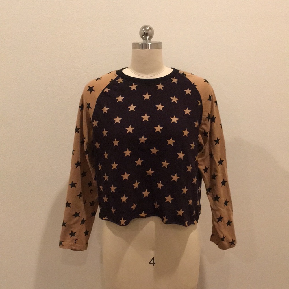 Red Ape Star Print Tee, Size Small